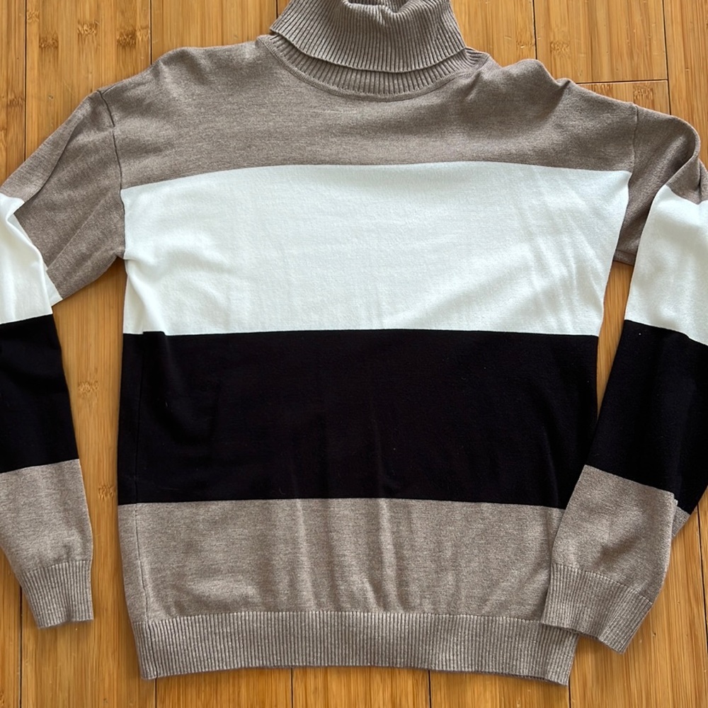 Long sleeve turtleneck sweater